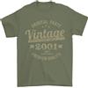 Gil dan T-Shirt Vintage Anno 25° Compleanno 2001 Uomo 100% Cotone