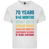 Gildan T-Shirt Leggera In Cotone Per Uomo Di 70 Anni Per Il 70° Compleanno