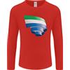 Gildan Arricciato Sierra Leone Bandiera Leonian Giorno Calcio Uomo Manica Lunga T-Shirt