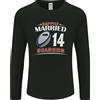 Gildan T-Shirt A Maniche Lunghe Rugby Per Il 14° Anniversario Di Matrimonio