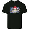 Gildan Un Natale Squalo che Indossa Cappello da Uomo Cotone Leggero T-Shirt