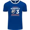 Fruit of the Loom T-Shirt Ringer Rugby Uomo 3 Anni Anniversario Di Nozze 3° FotL