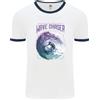 Fruit of the Loom Wave Chaser Surfing Surfer Uomo Ringer T-Shirt