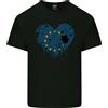 Gildan Love Eu Bandiera Unione Europea Bandiera Calcio Uomo Cotone Leggero T-Shirt