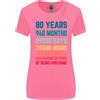 Gildan T-Shirt A Manica Lunga Per Donne Di 80 Anni Con Taglio Ampio