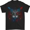 Gildan A Fantasia Gatto Con Cool Colori 5 T-Shirt 100% Cotone