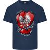 Gildan Palestra The Lucido Bandiera Strappato Muscoli Polonia Uomo Luce T-Shirt