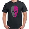 Maglietta Teschio Uomo Moto Biker Motocicletta Tatuaggio Due Colori
