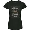 Gildan T-Shirt Da Donna Taglio Petite Edizione Limitata 80° Compleanno 1946