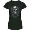 Gildan Motore Teschio Auto Motociclista Meccanico Donna Minuta Taglio T-Shirt
