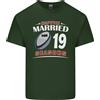 Gildan T-Shirt In Cotone Per Uomo Del 19° Anniversario Di Matrimonio Rugby