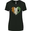 Gildan T-Shirt Donna Love Flag Costa D'Avorio Taglio Ampio