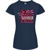 Gildan C'è Una Nuova Gamer In Città T-Shirt Donna Taglio Petite