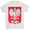 Gildan Polska Orzel Bandiera Polacca T-Shirt Da Calcio Per Uomo 100% Cotone