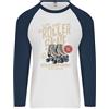 Fruit of the Loom Roller Skate Rétro Skate Stivali Uomo L/S Baseball T-Shirt
