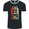 Fruit of the Loom T-Shirt Ringer Da Uomo Livello Su 22 Anni Compleanno 22