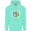 lovetshirts Felpa Da Uomo Con Cappuccio Rubix Cube Equation Divertente Enigma In Cotone 80%