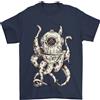 Gil dan T-Shirt Steampunk Polpo Kraken Cthulhu Uomo 100% Cotone