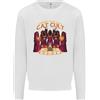 Awdis Felpa Da Uomo Cat Cult Evil Feline Devil Worship Satanic