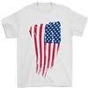 Gildan Maglietta Uomo Con Bandiera Stars & Stripes D'America 100% Cotone