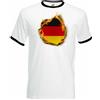 Fruit of the Loom Tedesca Bandiera Fiamme Uomo Germania T-Shirt E Handelsflagge Calcio
