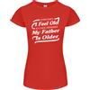 Gildan Mio Padre È Anziani 30th 40th 50th Compleanno Donna Minuta Taglio T-Shirt
