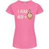 Gildan 50th Compleanno Divertente Offensiva 50 Età Donna Minuta Taglio T-Shirt