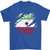 Gildan Torn Bandiera Somaliland T-Shirt 100% Cotone