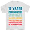 Gildan 19th Compleanno 19 Età T-Shirt 100% Cotone