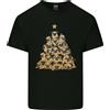 Gildan T-Shirt In Cotone Leggero Per Uomo Con Pug Divertente E Albero Di Natale
