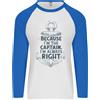 Fruit of the Loom Maglietta Baseball Lunga Da Uomo Per Marinaio Con Barche A Vela