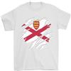 Gildan T-Shirt Torn Flag Da Uomo 100% Cotone