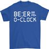 Gildan Beer O'Clock Maglietta Divertente Uomini Alcolico Ubriaco Umorismo 100% Cotone