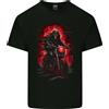 Gildan Maglietta T-Shirt Uomo Grim Reaper Skull Biker Moto 14 In Cotone