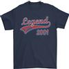 Gildan Legend Dal 25° Compleanno 2001 Maglietta Uomo 100% Cotone