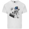 Gildan Space Ghetto Blaster Astronaut Musica Uomo Leggero Cotone T-Shirt