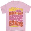 Gil dan T-Shirt Divertente Hippy Pace Uomo 100% Cotone