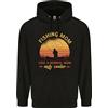 lovetshirts Pesca Mamma Like A Normale But Cooler Uomo 80% Cotone Felpa con Cappuccio