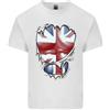 Gildan The Union Jack Bandiera Strappato Addominali T-Shirt Bambini
