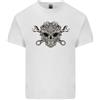 Gildan Motore Teschio Meccanico Auto Motociclista Moto Uomo Cotone Leggero T-Shirt