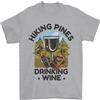 Gildan T-Shirt Divertente Per Uomini Con Alberi Di Pino E Vino 100% Cotone