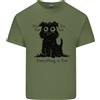 Gildan Cane I'M Fine Everything Is Fine Divertente Cane Uomo Cotone Leggero T-Shirt