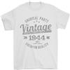 Gil dan T-Shirt Vintage Anno 82° Compleanno 1944 Uomo 100% Cotone