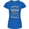 Gildan Premium Vintage 32nd Compleanno 1994 Donna Minuta Taglio T-Shirt