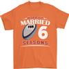 Gil dan T-Shirt Da Uomo Rugby Per Il Sesto Anniversario Di Nozze Di 6 Anni 100% Cotone