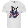 Gildan T-Shirt In Cotone Leggero Per Uomo Con Bulldog Del Football Americano E Tatuaggi