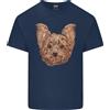 Gildan T-Shirt In Cotone Leggero Per Uomini Con Yorkshire Terrier Che Sorride