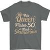 Gil dan 50th Compleanno Regina Cinquanta Anni 50 T-Shirt 100% Cotone
