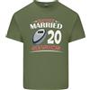 Gildan T-Shirt In Cotone Leggero Per Uomini Del 20° Anniversario Di Matrimonio