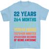 Gildan T-Shirt Per Il 22° Compleanno Di 22 Anni Uomo 100% Cotone